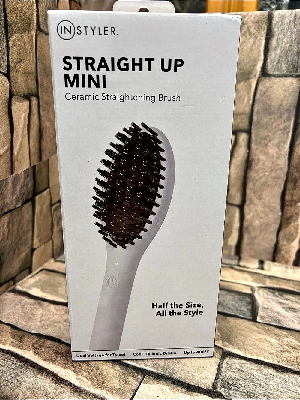 InStyler Straight Up Mini Ceramic Straightening Brush Ceramic Straightening